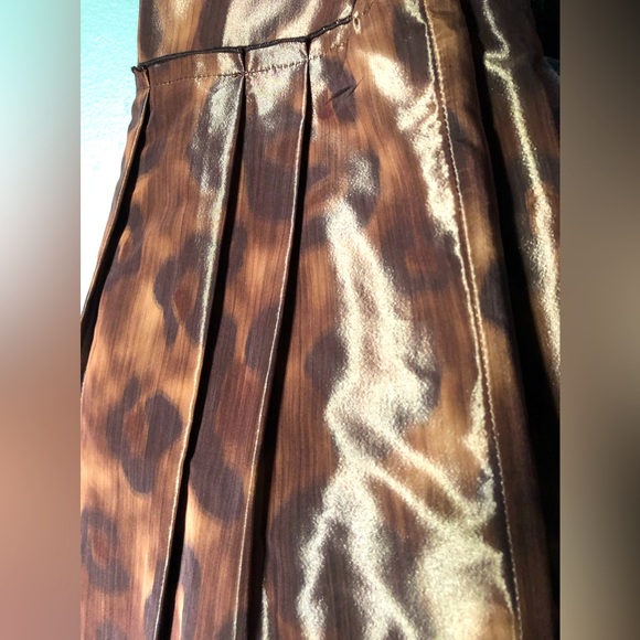 Pink Tartan Skirt (Retail $195) size 4 Animal Print Pleated Mini Skirt NWOT - Picture 3 of 4